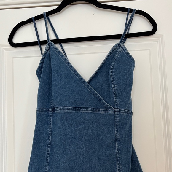 Garage Blue Denim Mini Dress - Picture 6 of 12